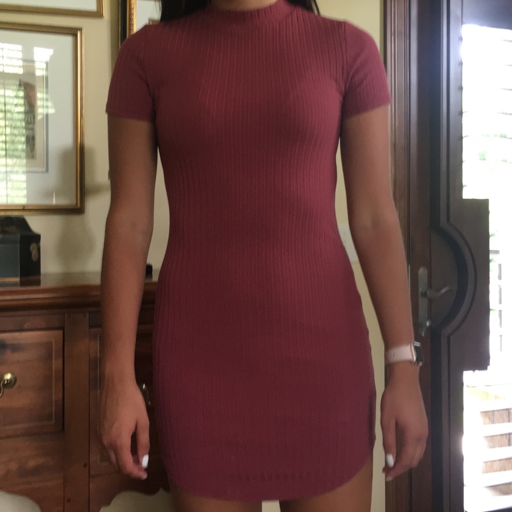 Dusted rose pink dress